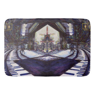 De piano stofzuigen badmat