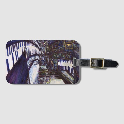 De piano stofzuigen bagagelabel (Voorkant (horizontaal))