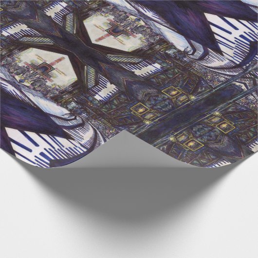 De piano stofzuigen cadeaupapier (Hoek)