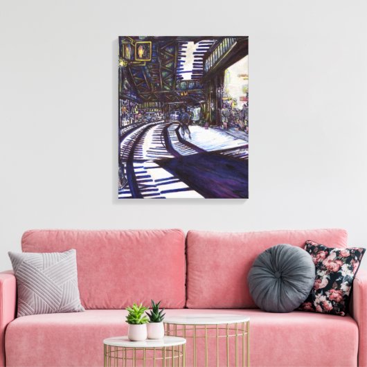 De piano stofzuigen canvas afdruk (Insitu (Woonkamer))