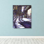 De piano stofzuigen canvas afdruk (Insitu (Houten vloer))