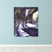 De piano stofzuigen canvas afdruk (Insitu (Houten vloer))