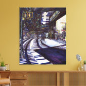 De piano stofzuigen canvas afdruk (Insitu (Woonkamer))