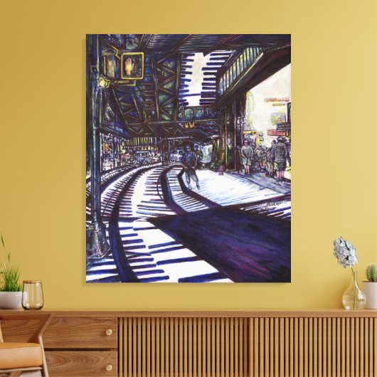 De piano stofzuigen canvas afdruk (Insitu (Woonkamer))