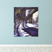 De piano stofzuigen canvas afdruk (Insitu (Houten vloer))
