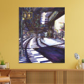 De piano stofzuigen canvas afdruk (Insitu (Woonkamer))