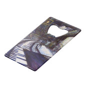 De piano stofzuigen creditkaart flessenopener (Achterkant Gekanteld)