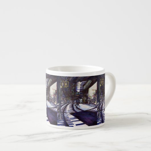 De piano stofzuigen espresso kop (Voorkant rechts)