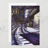 De piano stofzuigen feestdagenkaart (Voorkant / Achterkant)