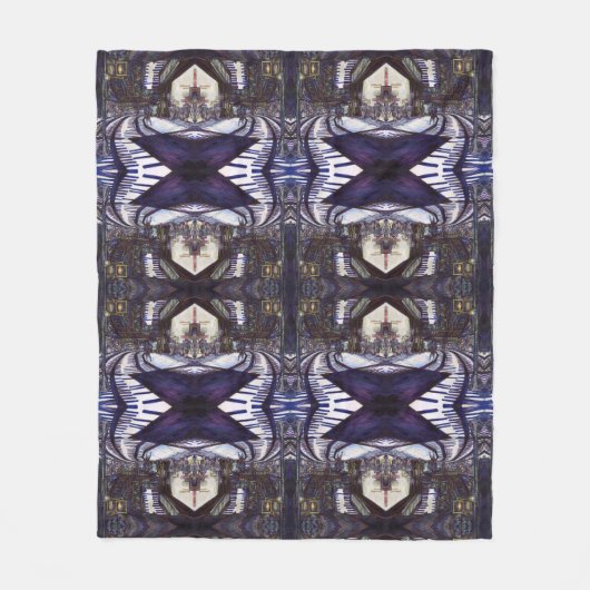 De piano stofzuigen fleece deken (Voorkant)