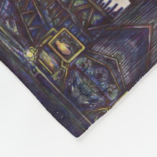 De piano stofzuigen fleece deken (Hoek)