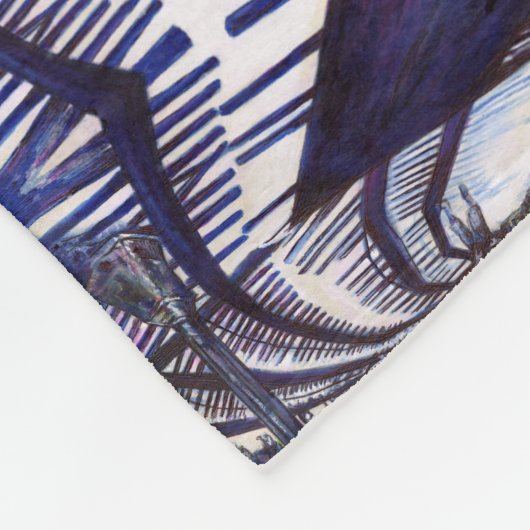 De piano stofzuigen fleece deken (Hoek)