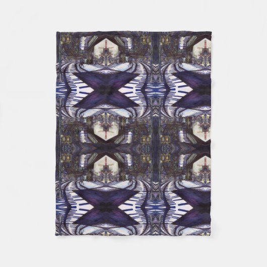 De piano stofzuigen fleece deken (Voorkant)