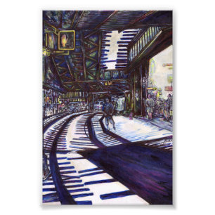De piano stofzuigen foto afdruk