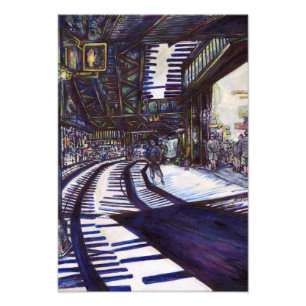 De piano stofzuigen foto afdruk