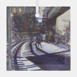 De piano stofzuigen glas ornament