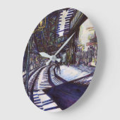 De piano stofzuigen grote klok (Hoek)