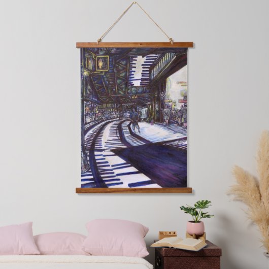 De piano stofzuigen hangend wandkleed (Slaapkamer)
