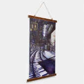 De piano stofzuigen hangend wandkleed (Gebogen)