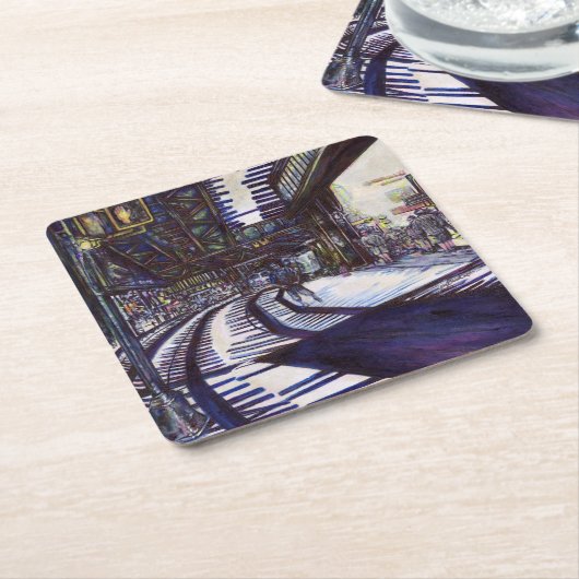 De piano stofzuigen kartonnen onderzetters (Schuin)