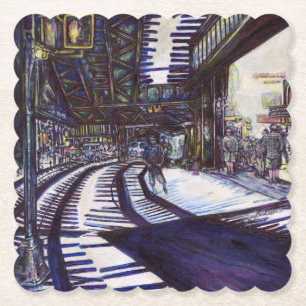 De piano stofzuigen kartonnen onderzetters