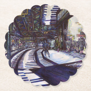 De piano stofzuigen kartonnen onderzetters