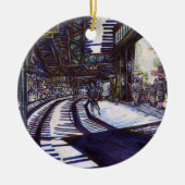 De piano stofzuigen keramisch ornament (Voorkant)