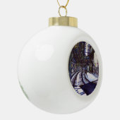 De piano stofzuigen keramische bal ornament (Links)