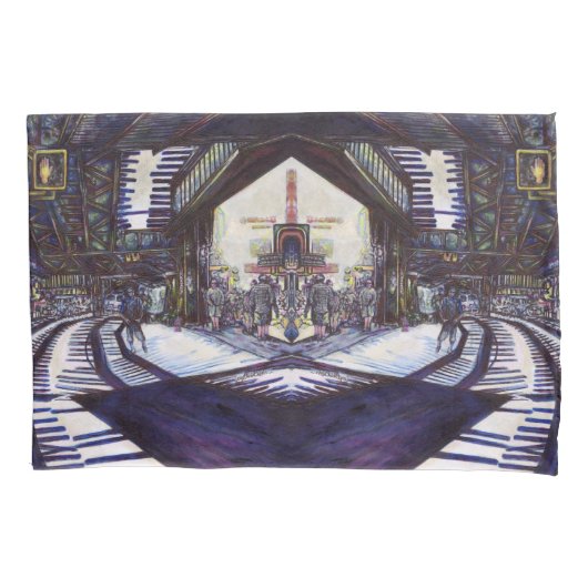 De piano stofzuigen kussensloop (Voorkant)