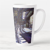 De piano stofzuigen latte mok (Rechts)