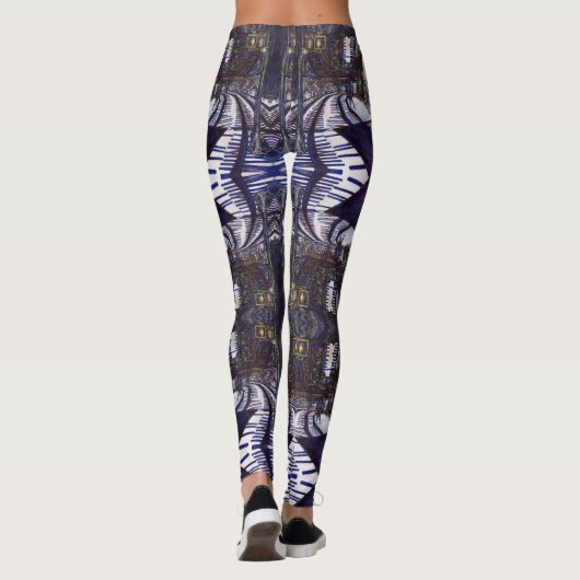 De piano stofzuigen leggings (Achterkant)