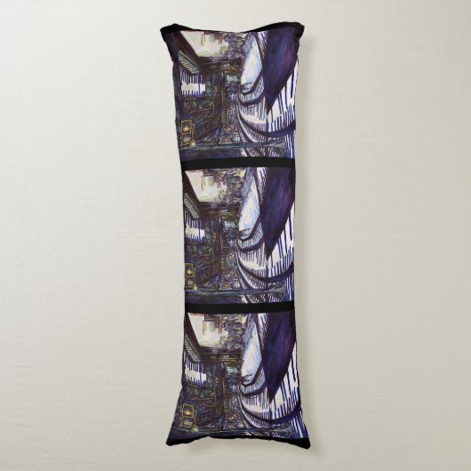 De piano stofzuigen lichaamskussen (Voorkant Verticaal)