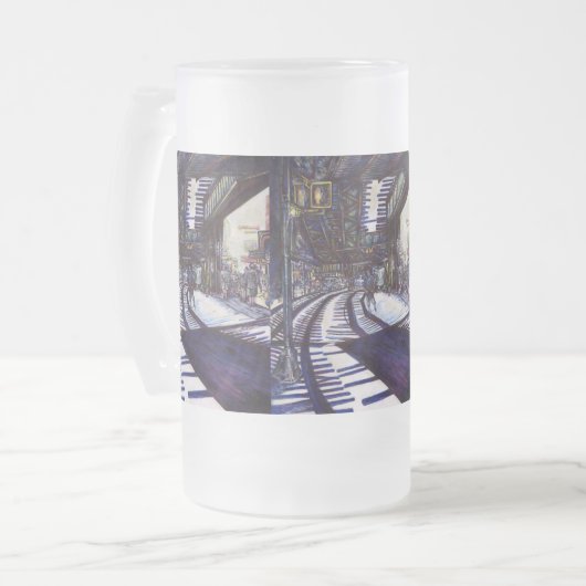 De piano stofzuigen matglas bierpul (Voorkant links)