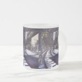 De piano stofzuigen matglas koffiemok (Voorkant rechts)