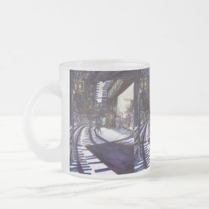 De piano stofzuigen matglas koffiemok