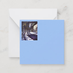 De piano stofzuigen notitiekaartje