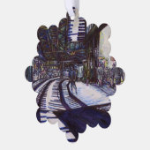 De piano stofzuigen ornament kaart (Links)