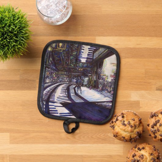 De piano stofzuigen pannenlap (Top down)