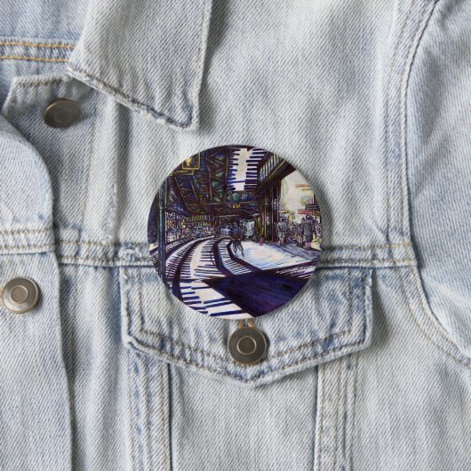 De piano stofzuigen ronde button 7,6 cm (In situ)