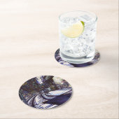 De piano stofzuigen ronde kartonnen onderzetter (Insitu)