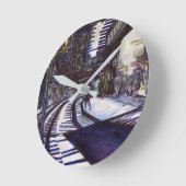 De piano stofzuigen ronde klok (Hoek)