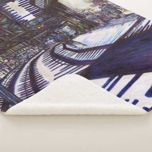 De piano stofzuigen sherpa deken (3/4)