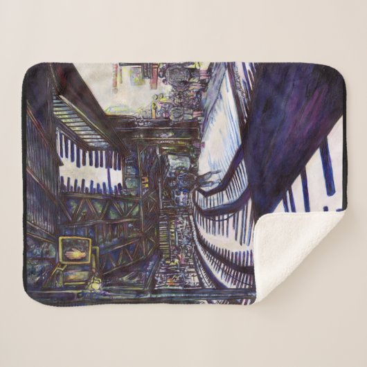 De piano stofzuigen sherpa deken (Voorkant (horizontaal))