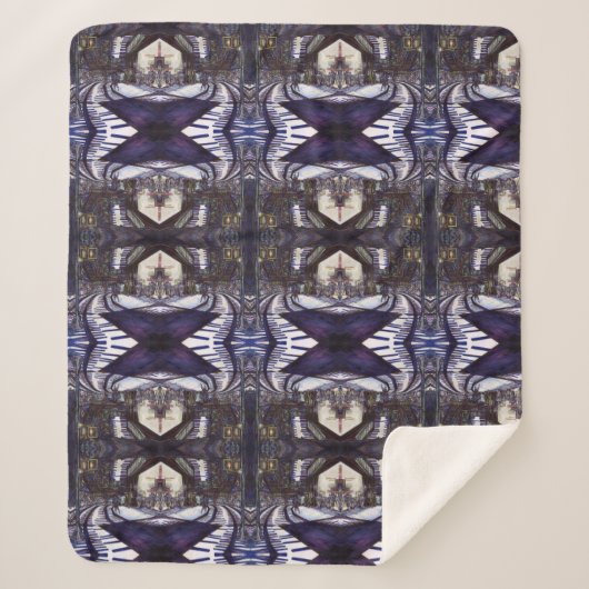 De piano stofzuigen sherpa deken (Voorkant)