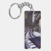 De piano stofzuigen sleutelhanger (Voorkant Links)