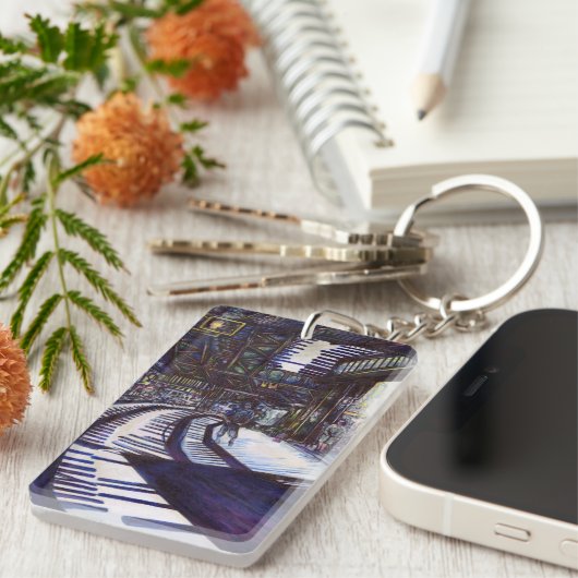 De piano stofzuigen sleutelhanger (Voorkant Rechts)