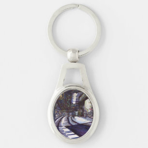 De piano stofzuigen sleutelhanger