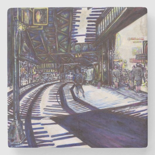 De piano stofzuigen stenen onderzetter (Voorkant)