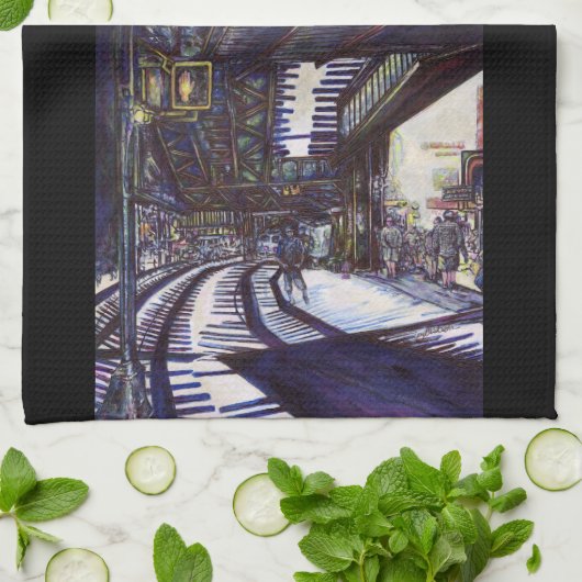 De piano stofzuigen theedoek (Gevouwen)