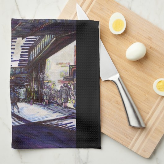 De piano stofzuigen theedoek (Quarter Fold)